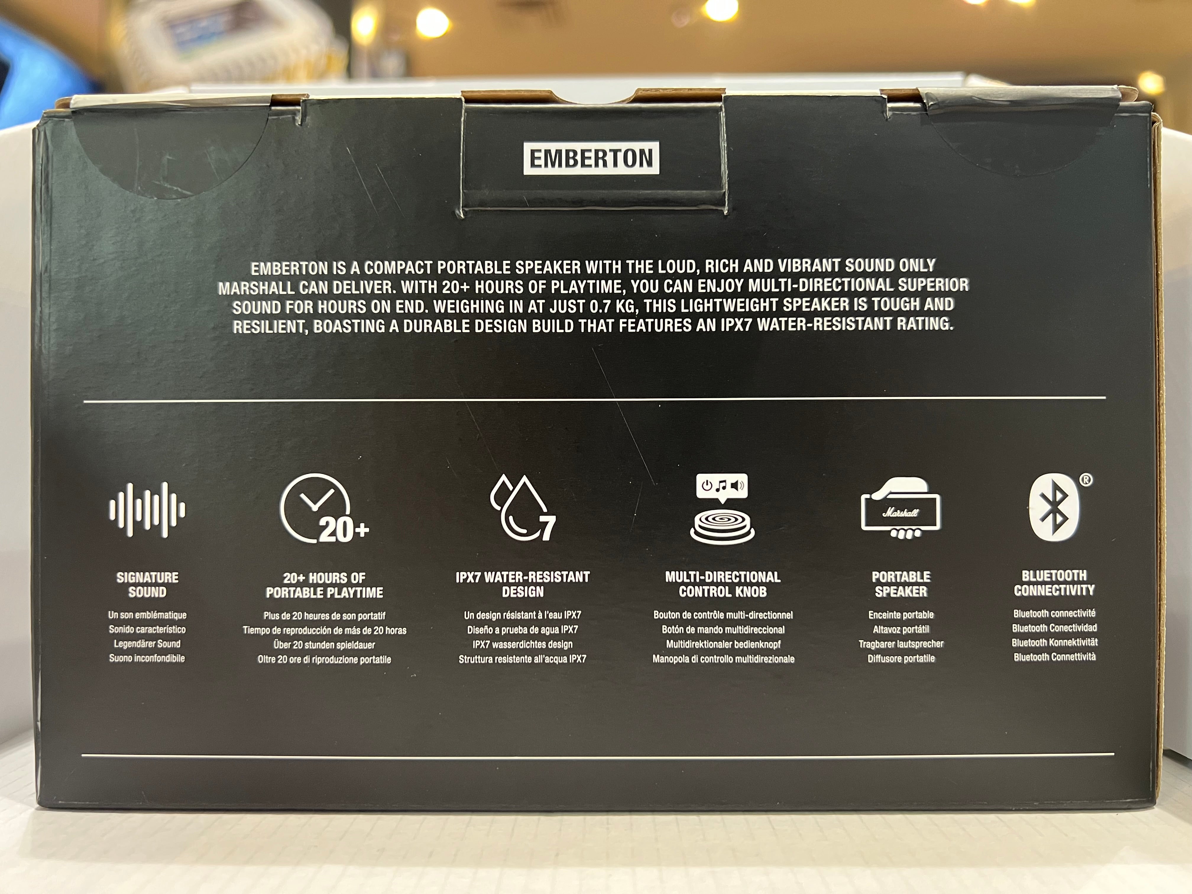 Marshall Emberton Portable Bluetooth Speaker