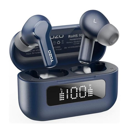 TOZO NC3 Hybrid Active Noise Cancelling Wireless Earbuds Blue