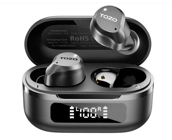 TOZO NC9 Hybrid Active Noise Cancelling Wireless Earbuds