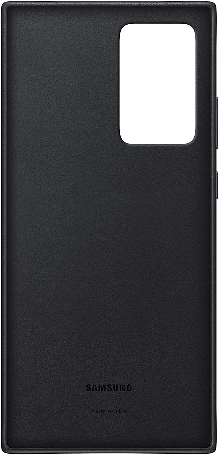 Samsung Galaxy Note 20 Ultra / Note 20 Ultra 5G Leather Cover - Black Genuine + Free Screen Protector