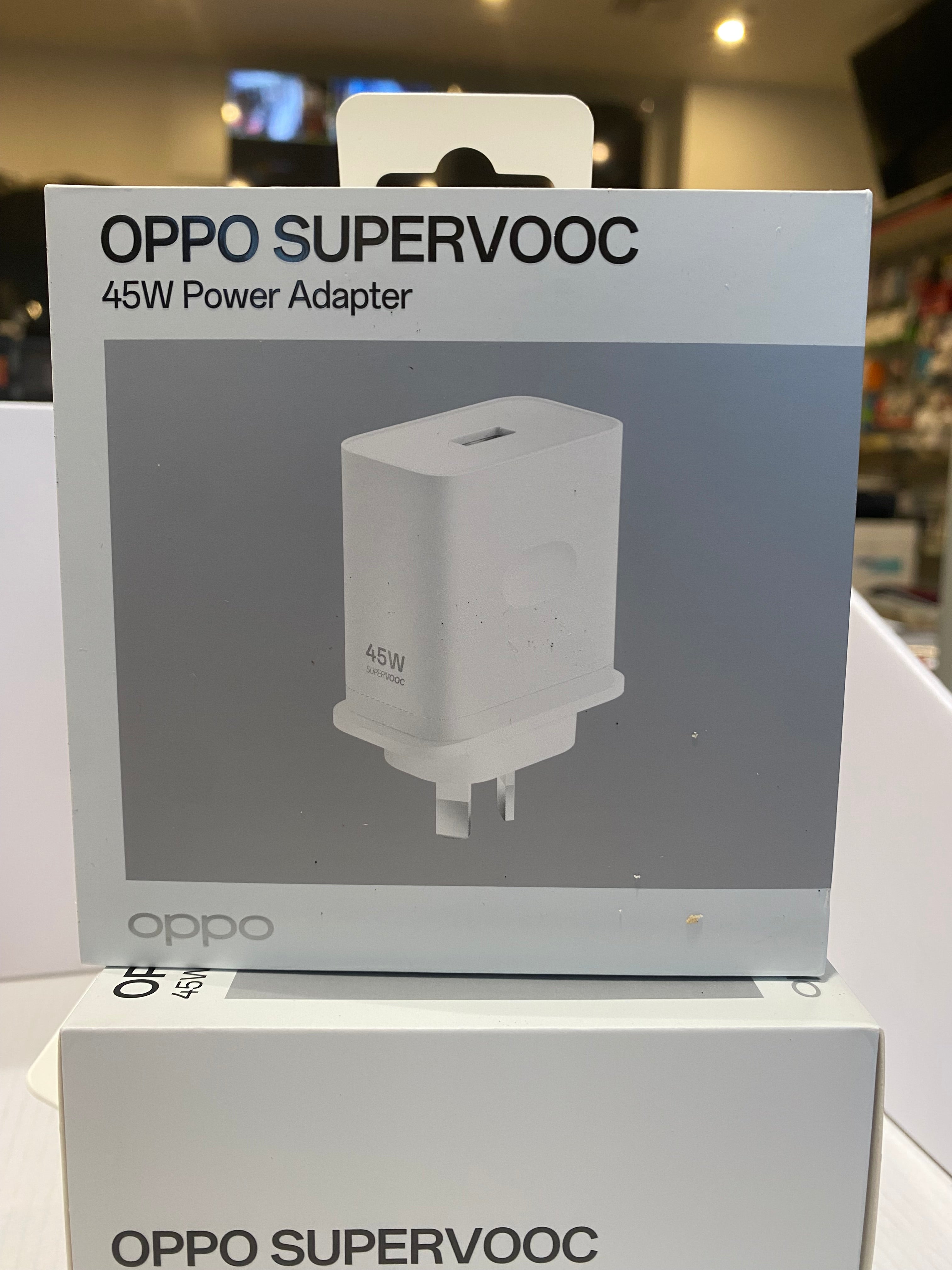 OPPO 45W SUPERVOOC Fast Charging Wall Charger White Support Oppo A series Smartphone SUPERVOOC Flash charging