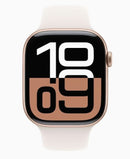 Apple Watch Series 10 GPS + Cellular 42mm Rose Gold / Light Blush Sport Band - S/M