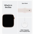Apple Watch Series 10 GPS + Cellular 42mm Rose Gold / Light Blush Sport Band - S/M