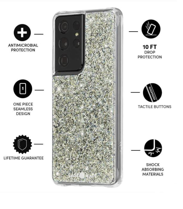 Casemate Samsung Galaxy S21 Ultra 5G Twinkle Series w/Micropel Case