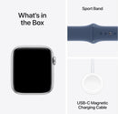 Apple Watch SE 2nd Gen. GPS + Cellular 44mm Silver / Denim M/L