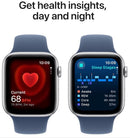 Apple Watch SE 2nd Gen. GPS + Cellular 44mm Silver / Denim M/L