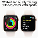 Apple Watch Series 10 GPS + Cellular 42mm Rose Gold / Light Blush Sport Band - S/M