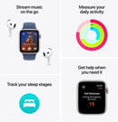 Apple Watch SE 2nd GPS + Cellular 44mm Midnight / Midnight Sport Band - S/M