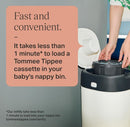 Tommee Tippee Twist and Click Advanced Nappy Bin Refill Cassettes 6Pack