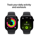 Apple Watch Series 11 46mm Jet Black Aluminium Case GPS Sport Band (M/L)