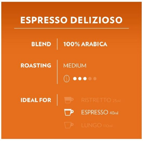 Lavazza A Modo Mio DELIZIOSO 16 X Coffee Capsules