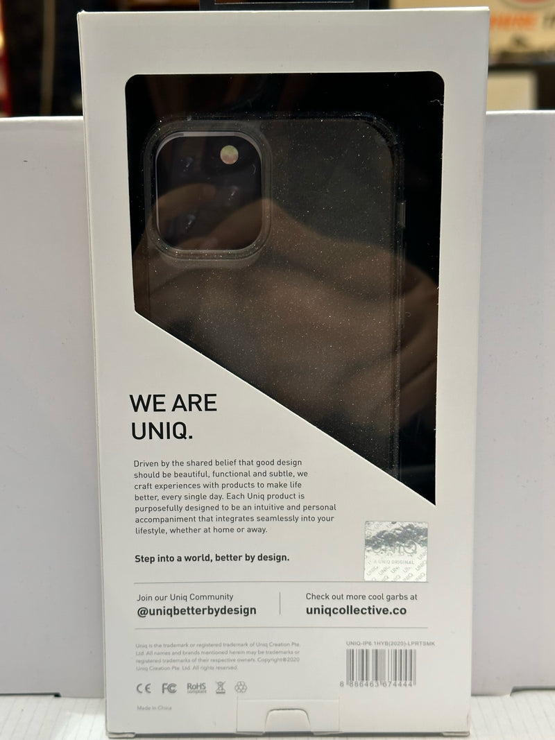 Uniq Apple iPhone 12 & 12 Pro Lifepro Tinsel Case - Smoke