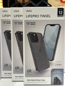 Uniq Apple iPhone 12 & 12 Pro Lifepro Tinsel Case - Smoke