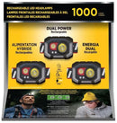 Infinity X1 1000L Dual Power Rechargeable Headlamp 3 Pack