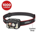 Infinity X1 1000L Dual Power Rechargeable Headlamp 3 Pack