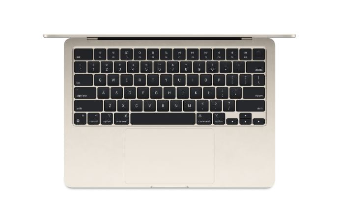 MacBook Air M3 in Starlight color