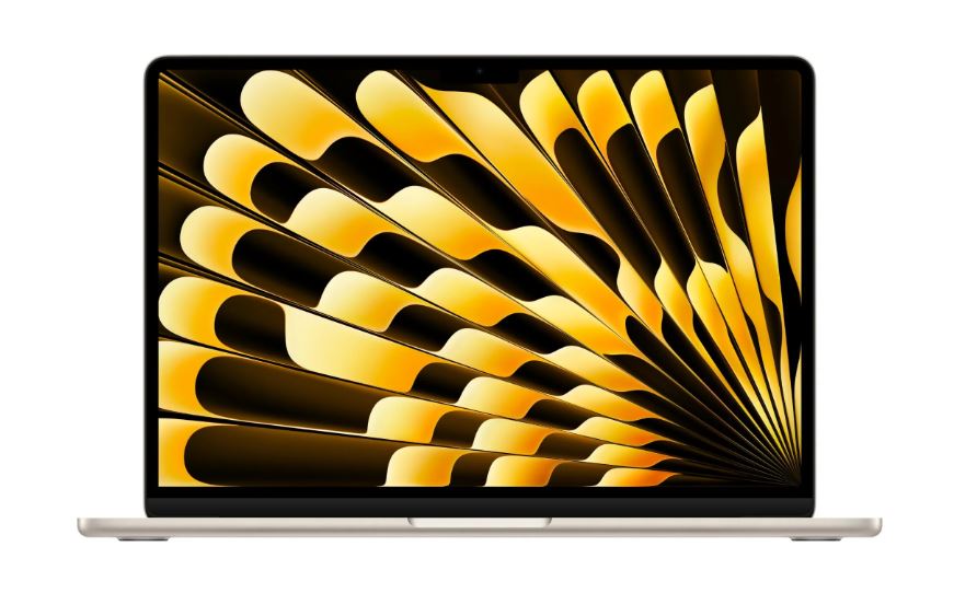 MacBook Air M3 in Starlight color