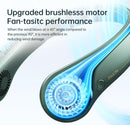 JISULIFE Portable Neck Hands Free Bladeless Fan USB Rechargeable