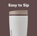 Owala SmoothSip Slider Insulated Stainless Steel Coffee Tumbler 355ml (12oz) Vanilla Bean