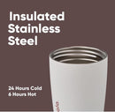 Owala SmoothSip Slider Insulated Stainless Steel Coffee Tumbler 355ml (12oz) Vanilla Bean
