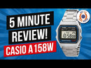 Casio Classic Stainless Steel Digital Unisex Watch - A158WA-1