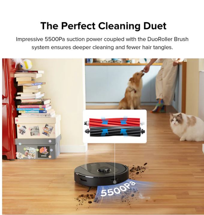 Roborock Q5 Pro+ Plus Robot Vacuum And Mop With Auto-empty Dock - Blac 