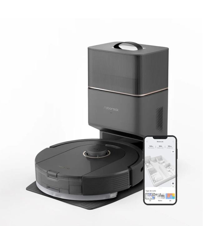 Roborock Q5 Pro+ Plus Robot Vacuum and Mop with Auto-Empty Dock - Black