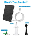 Solar Panel Charger 2Pack Compatible with Arlo Pro 5S/Pro 4/Pro 3/Pro 3 Floodlight/Ultra/Ultra