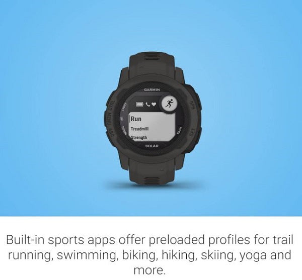 Garmin Instinct 2S Solar GPS Outdoor Smart Watch Graphite 40 MM
