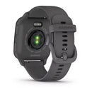 Garmin Venu SQ 2 Slate Aluminum Bezel with Shadow Gray Case and Silicone Band