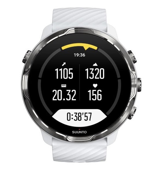 Suunto 7 GPS Sports Watch (White/Burgundy)