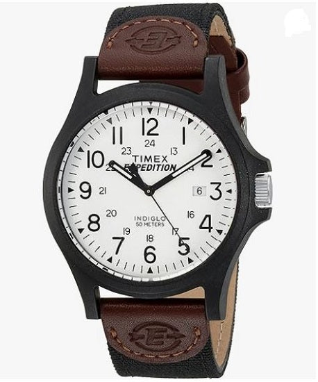 Timex Expedition Camper Men's 39 mm Watch (Brown/White/Black)