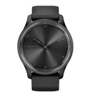 Garmin vivomove Trend Hybrid Smartwatch Slate Stainless Steel Bezel with Black