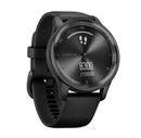 Garmin vivomove Trend Hybrid Smartwatch Slate Stainless Steel Bezel with Black