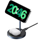 UGREEN Magsafe Charger Magnetic Wireless Charger, 2-in-1 Qi MagFlow Charging Stand for iPhone 17/16/15/14/13/12 Series
