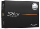 Titleist 2025 Pro V1 Enhanced Alignment White (12-ball pack)