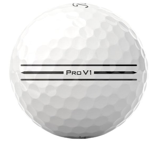 Titleist 2025 Pro V1 Enhanced Alignment White (12-ball pack)