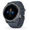 Garmin Venu 2 GPS Smart Watch Silver Bezel with Granite Blue Case Silicone Band