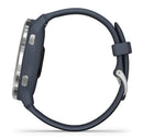 Garmin Venu 2 GPS Smart Watch Silver Bezel with Granite Blue Case Silicone Band