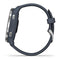 Garmin Venu 2 GPS Smart Watch Silver Bezel with Granite Blue Case Silicone Band