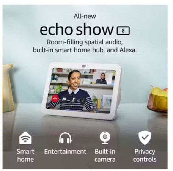 Amazon Echo Show 8 (3rd Gen) 8" Smart Display with Alexa & 13MP Camera