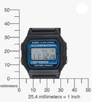 Casio F105W-1A Illuminator Black and Blue Digital Watch