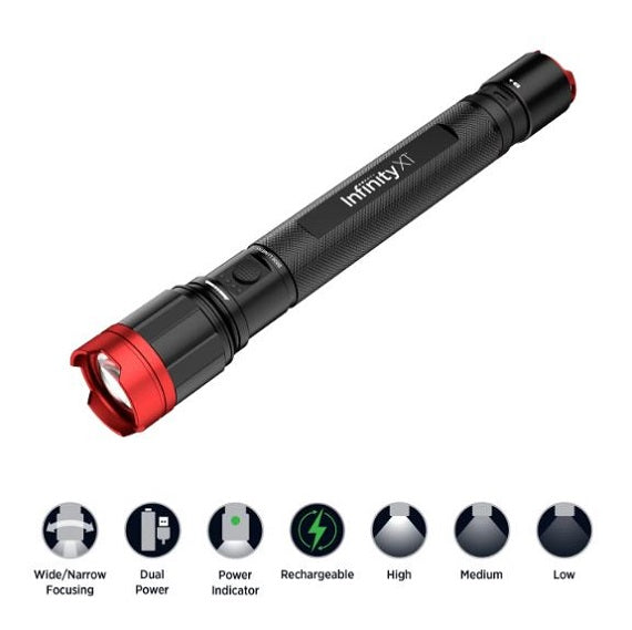 Infinity X1 Dual Power Rechargeable Flashlight 5000 Lumens