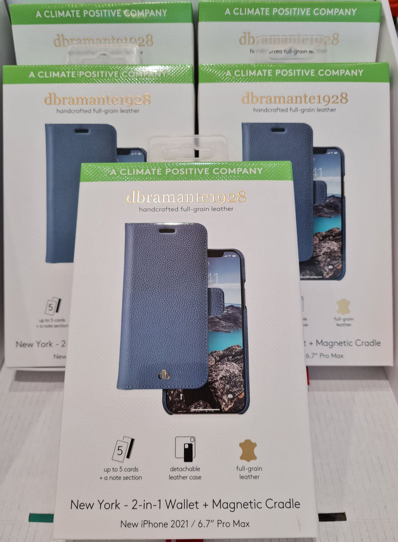 dbramante1928 Apple iPhone 13 Pro Max New York Ultra-marine Blue Wallet Case