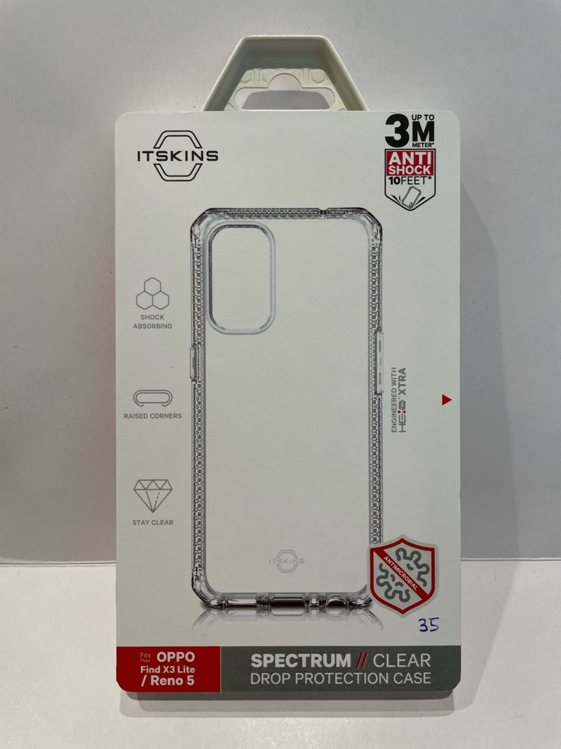 ITSKINS OPPO Find X3 Lite / Reno 5 Spectrum Clear Drop Protective Case
