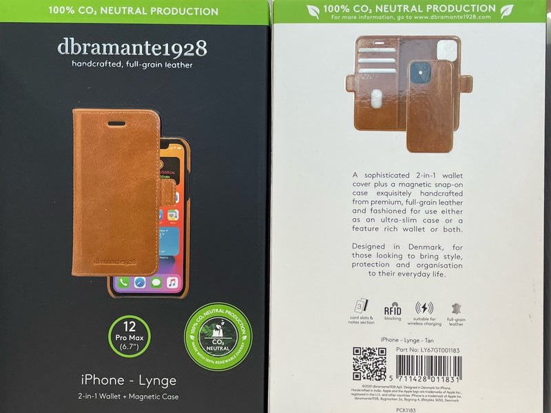 dbramante1928 Apple iPhone 12 Pro Max Lynge 2 in 1 Series Wallet + Magnetic Case