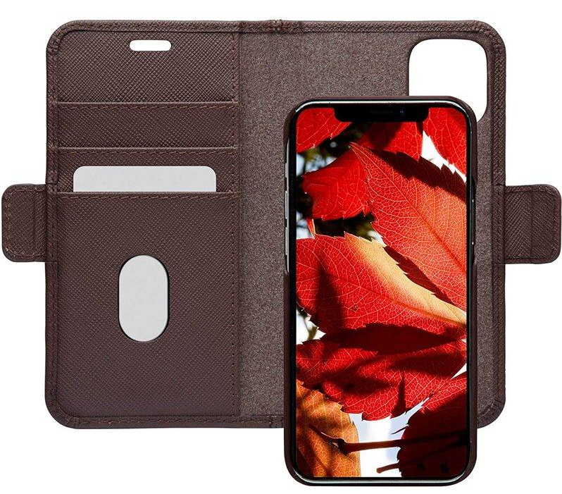 Dbramante1928 Apple iPhone 12 Mini Dark Chocolate 2-in-1 Wallet Case