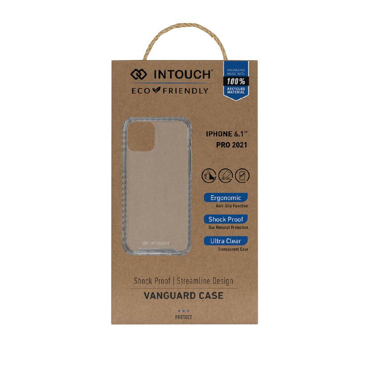 INTOUCH Apple iPhone 13 Pro Shock Proof Vanguard Case Clear