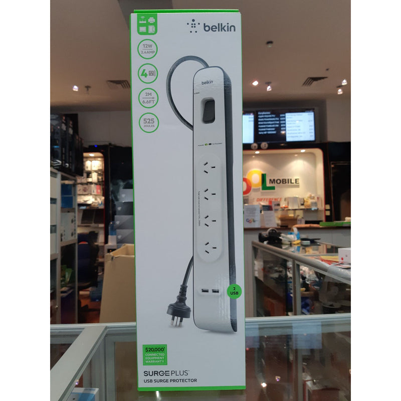 Belkin 4 Outlet Surge Protector with 2 USB Charging Port