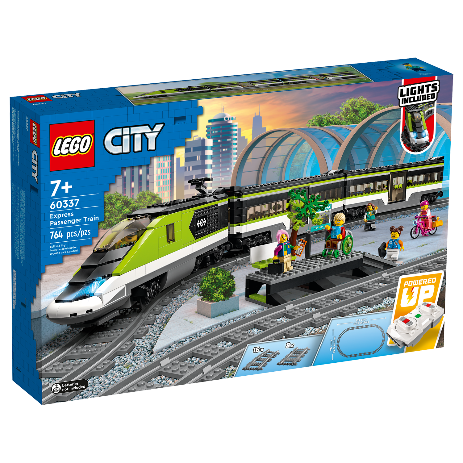 LEGO 60337 City Express Passenger Train  Toy RC Light Set